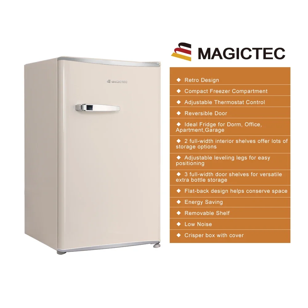 Manufacturer 92L Air-cooled Frost-free Energy-saving Household Single-door Fridge Top Freezer Mini Compact Refrigerators