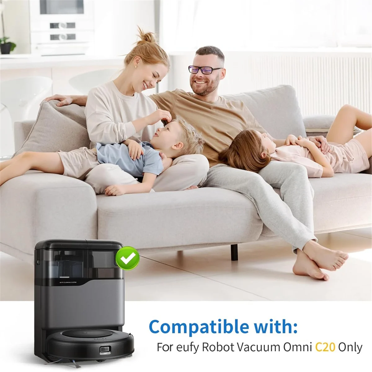 FZFZ C20 옴니 로봇 진공 교체 부품 키트 메인 사이드 브러시 Hepa 필터 걸레 천 먼지 봉투