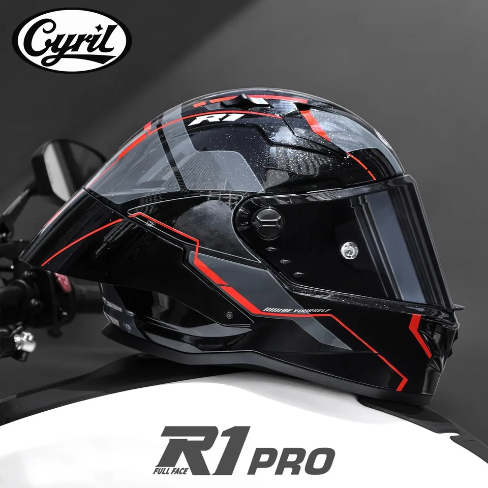Cyril R1 フルフェース　ヘルメット Helmet Full Motorcycle Black Matte フルフェース Cyril R1 フル