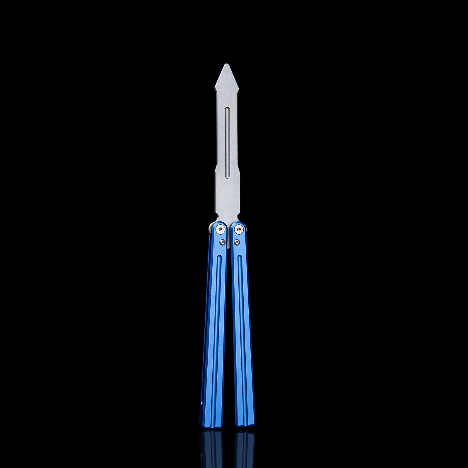 WARHERO ручка из алюминиевого сплаваBalisong стальная головка инструмента безопасный тренажер для начинающих тренировочный инструмент синий открытый индексируемый инструмент