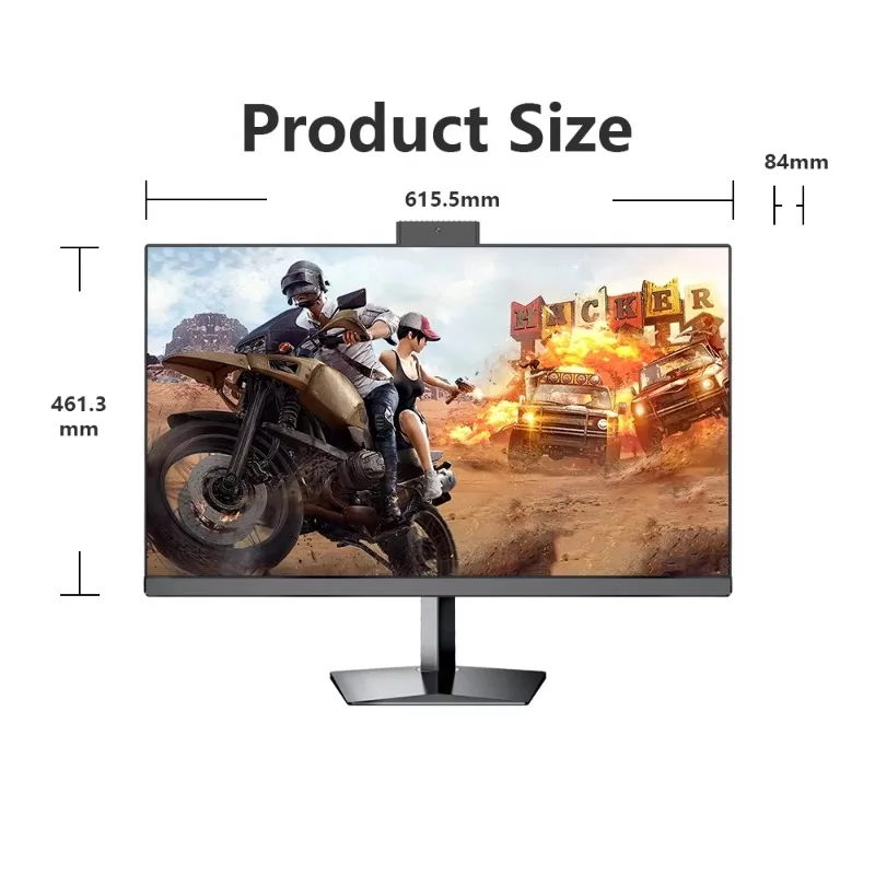 Keluaran Baru 27 Inci Komputer Desktop All-In-One Layar Sentuh LCD Core I3/I5/I7 256/512G SSD RAM PC Gaming