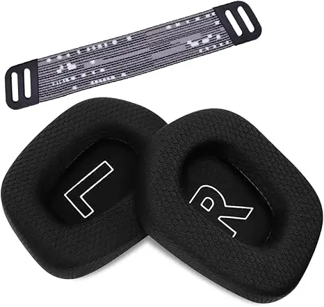 Almohadillas de Repuesto para Auriculares Inalámbricos para Juegos Logitech G733 G535 G335 Lightspeed, Almohadillas con Aislamiento de Ruido y Comodidad