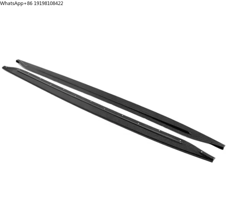 

OEM Dry Carbon Fiber Car Body Kit Single-sided Flat Side Skirts Extension for BMW M3 G80 Original 2021+ Side Skirts