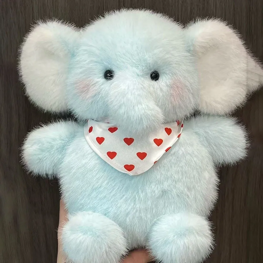 Kawaii 8in Plush Companion Doll Elephant Bear Otter Stuffed Animal Pillow Furry Plush Super Soft Animal Plush Toy Party Souvenir
