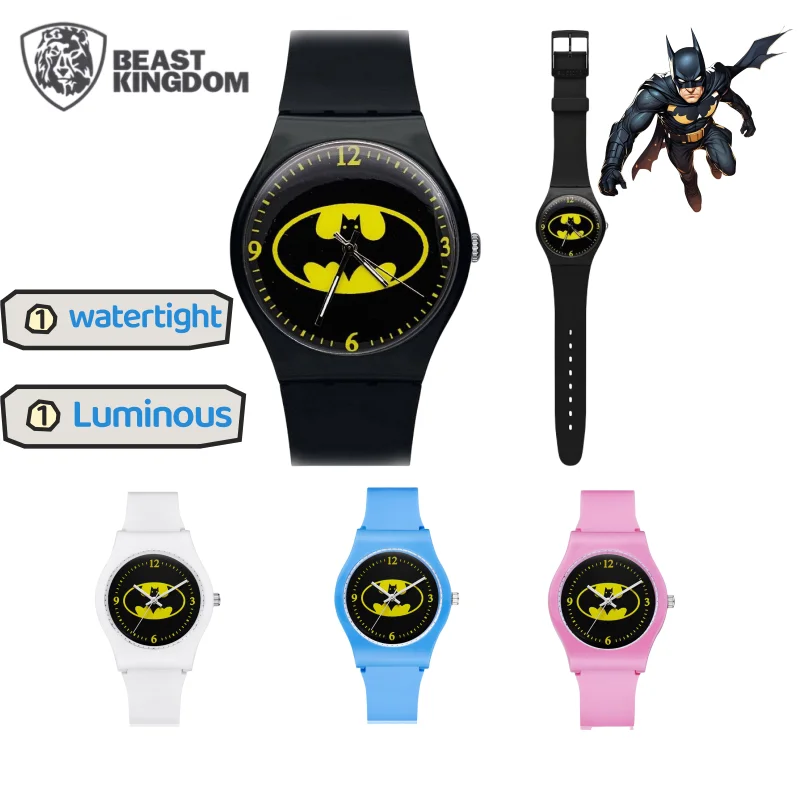 

New Beast Kingdom Batman Cartoon Handsome Cool Waterproof Luminous Watch Creative Personality Student Quartz Watch Kids Gifts
