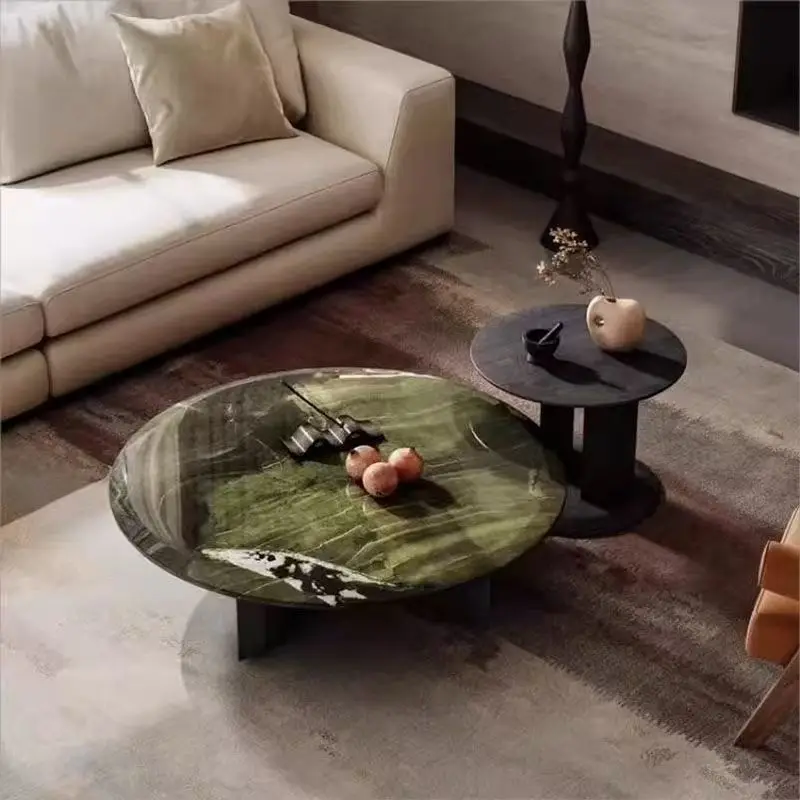 Coffee table living room home modern marble personalized coffee table slate designer small apartment home