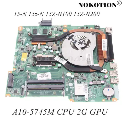 DA0U92MB6D0 734824-501 734824-001 For TPN-Q132 HP 15-N 15z-N 15Z-N100 15Z-N200 PC Motherboard A10-5745M HD8670M 2G With Heatsink