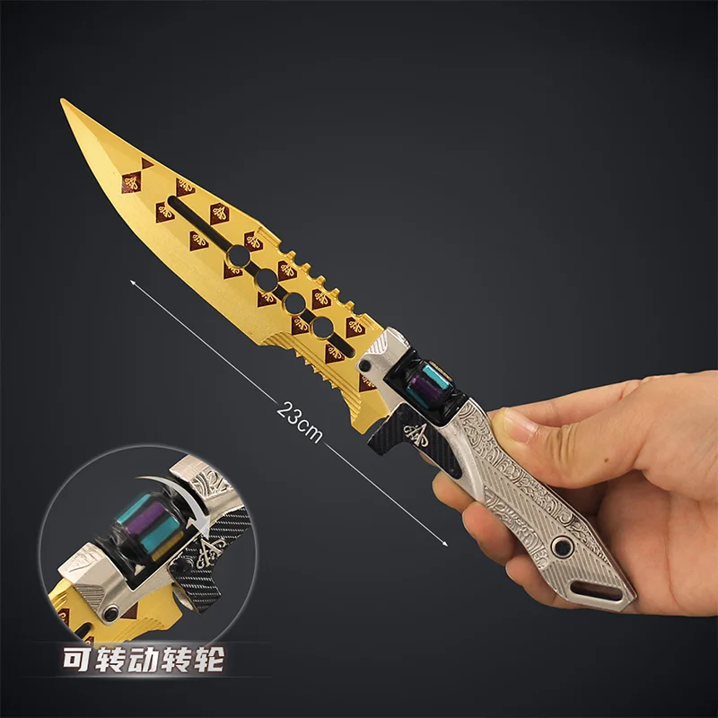 23cm Arena Breakout Game Melee Knife Model Winner Knife Alloy Toy Sword Collectible Ornaments Safety Uncut Crafts Gifts