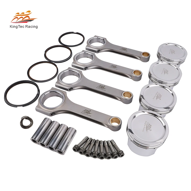 

KTC Racing R18 1.8L Forged 4340 Steel Connecting Rod 4032 Aluminum Piston Kit for Honda R18 with ARP bolts