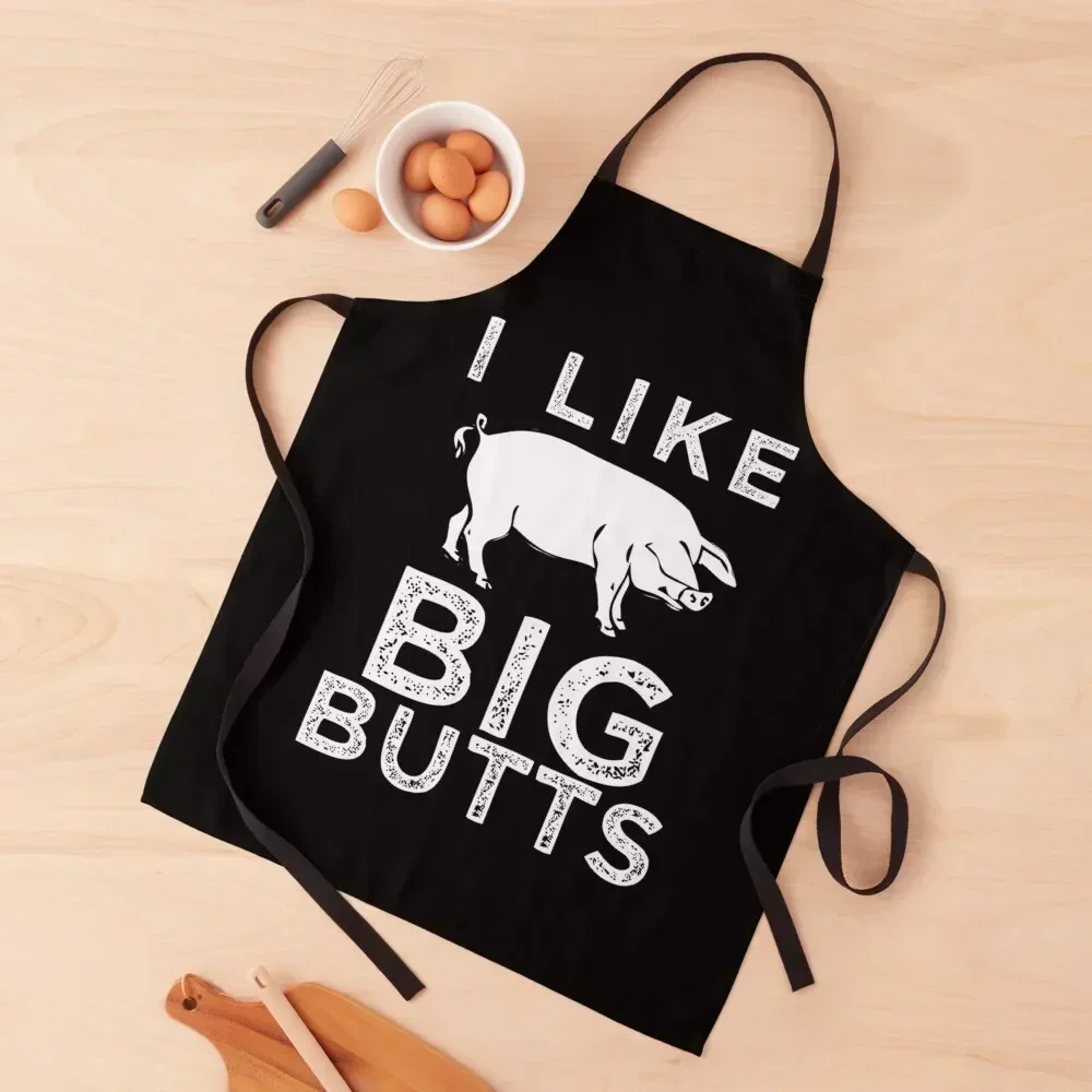 

I Like Big Butts BBQ Funny Apron For Nail Stylist Kitchen Household Items Kitchen Things And For Home kitchen utensil Apron