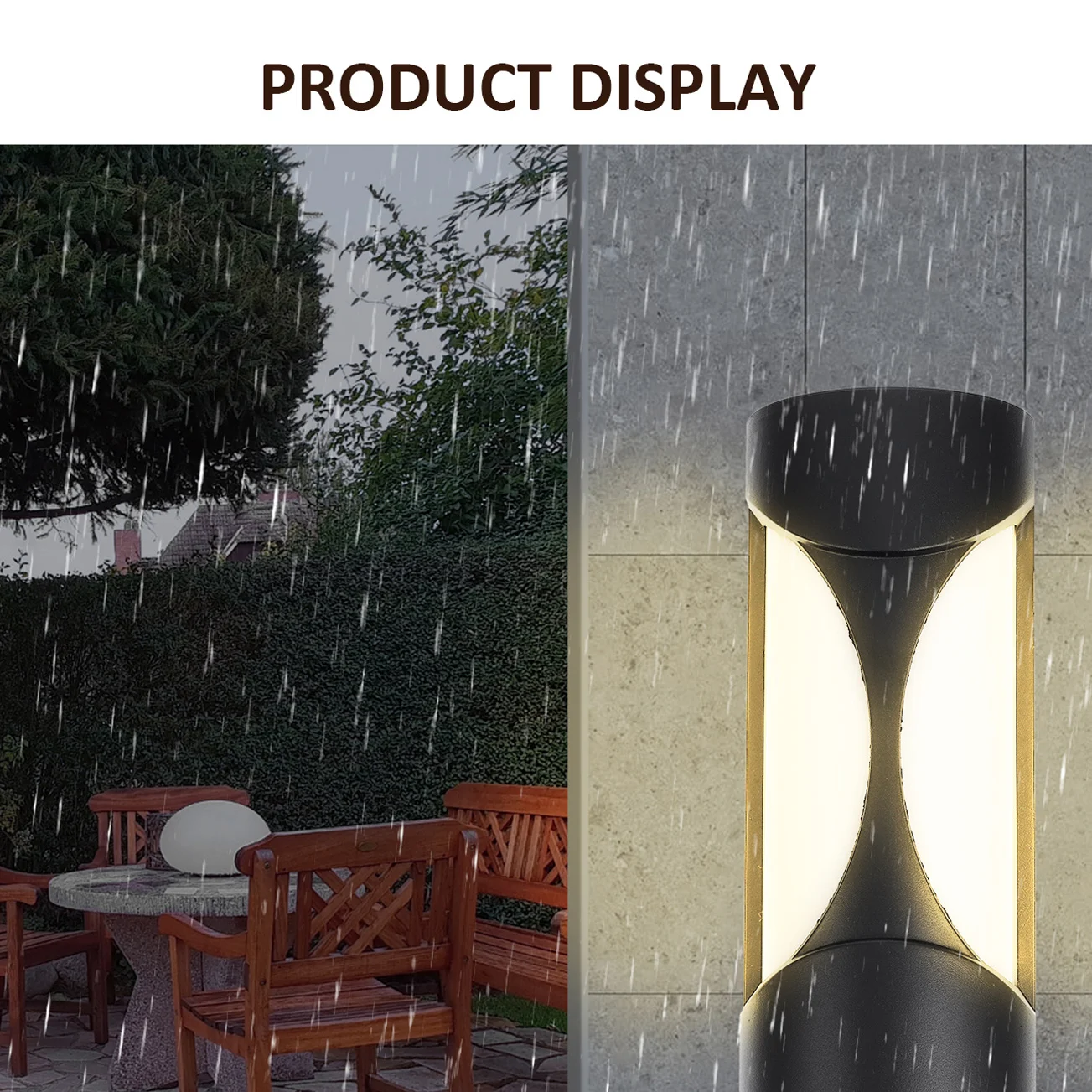 

Solar Wall Light Outdoor Garden Multicolor Changing LED Warm Colorful Mode ABS Shell Walkway Lights Solar L
