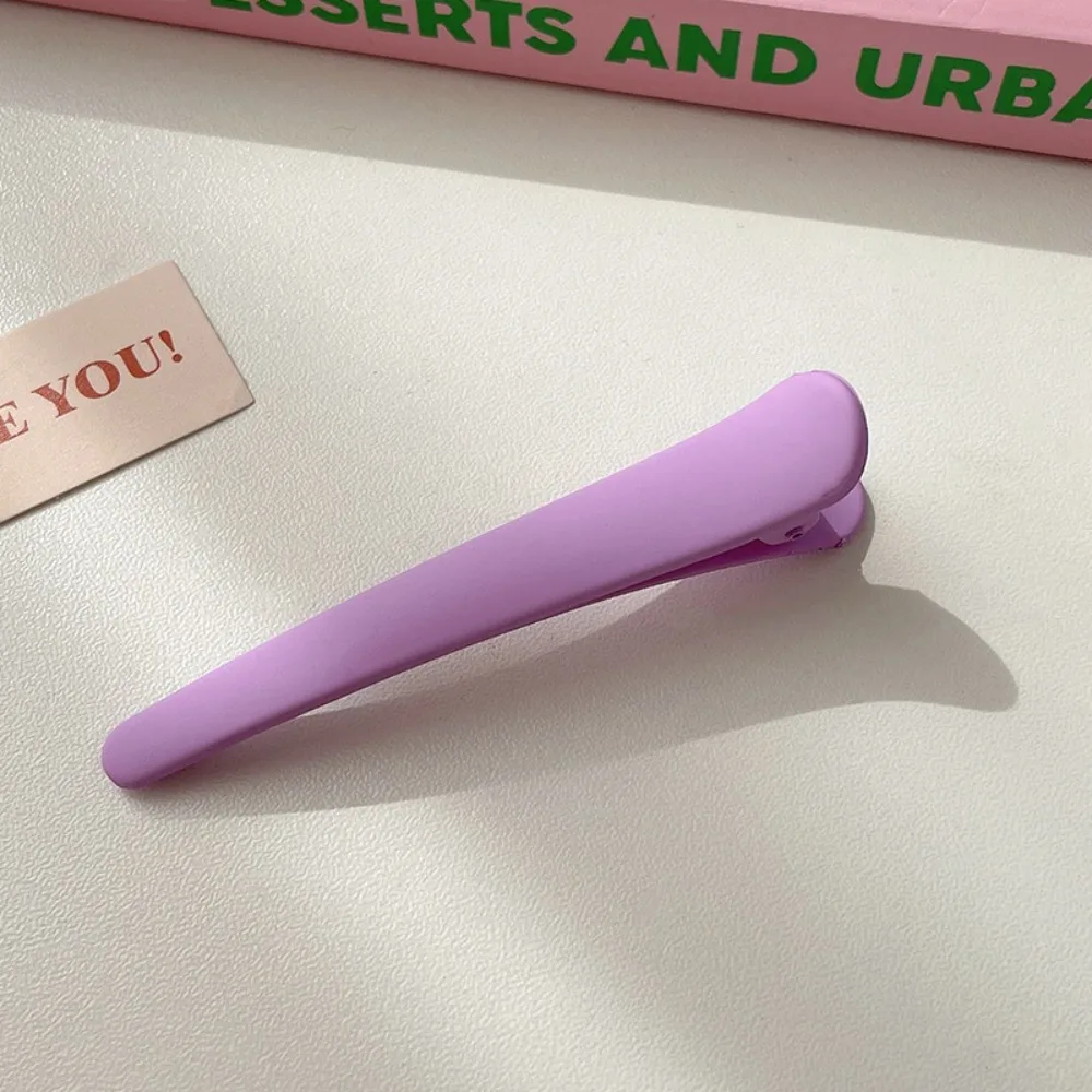 คลิปหนีบผมอะคริลิคแฟชั่นน่ารักคลิปหนีบปากเป็ดแบบเรียบง่ายของเกาหลี