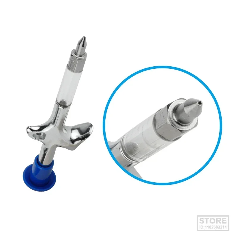 Bicycle Grease Applicator Hub Bearing Headset Bowl B.B. Oiling Service Syringe Injector Bike Gun W 0.9mm Needle Nozzle