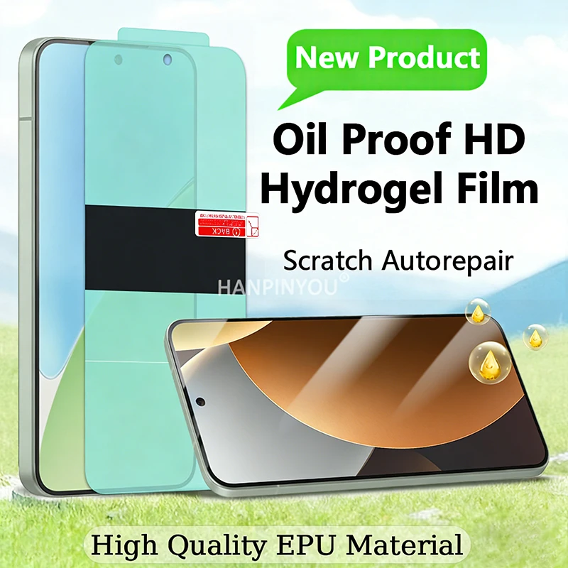 

Ultra Clear Oil Proof Hydrogel Film For Xiaomi Redmi Note 15 14 13 Pro Plus 14s 13R Pro Positioning Soft EPU Screen Protector
