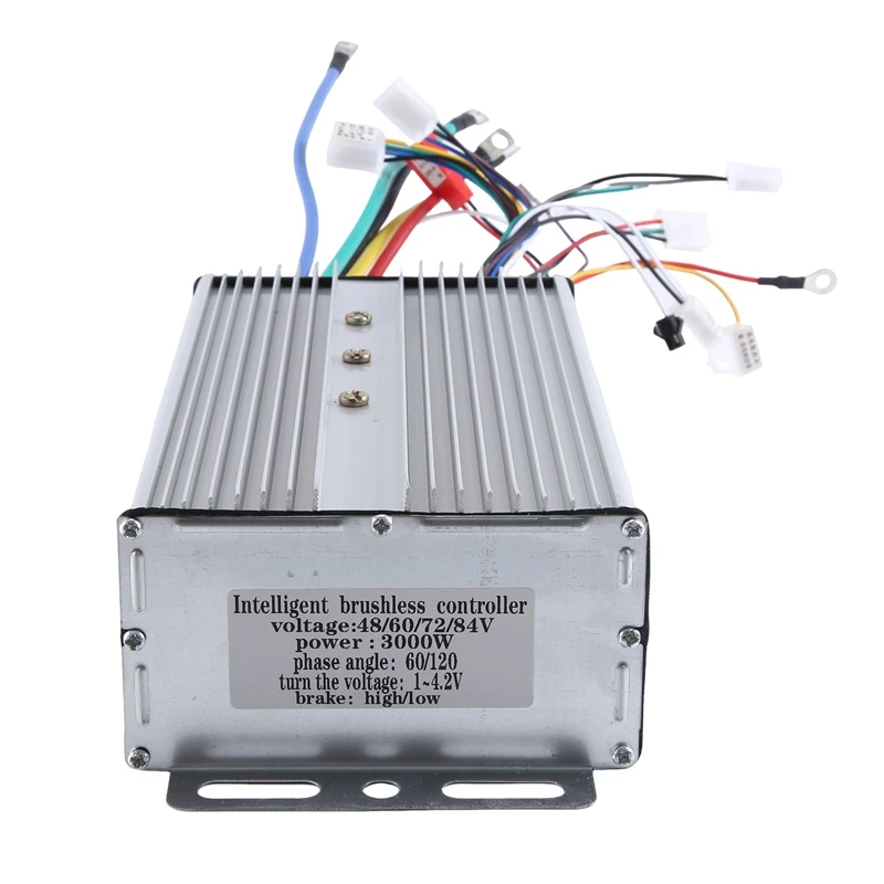 Intelligent Brushless Controller 48V-84V 3000W E-Bike Brushless Motor Controller 24Tube For Electric Bicycle Scooter Easy To Use