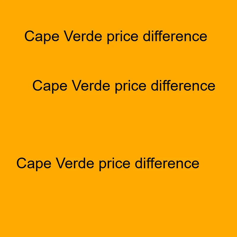 Cape Verde Price Di…