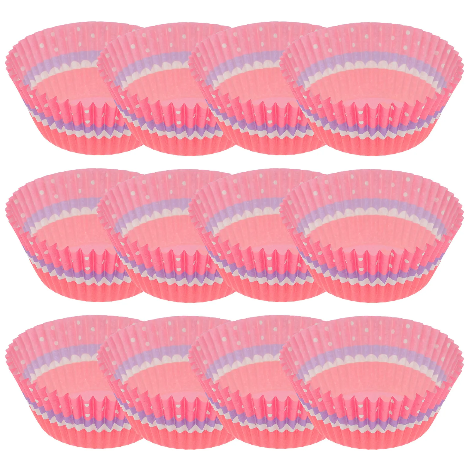 200Pcs Paper Cupcake Liners Baking Cups Rainbow Muffin Wrappers Party Dessert Cups for Wedding Birthday Shower