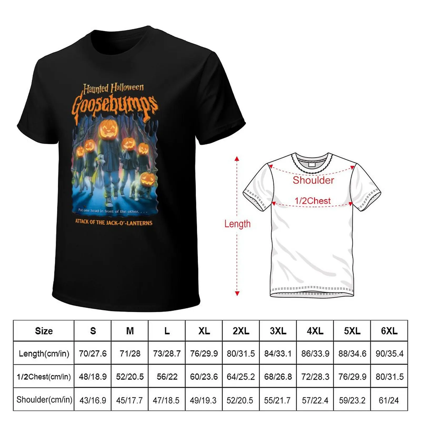Haunted Hallowen Goosebumps T-Shirt Casual Light Summer Short Sleeve Top