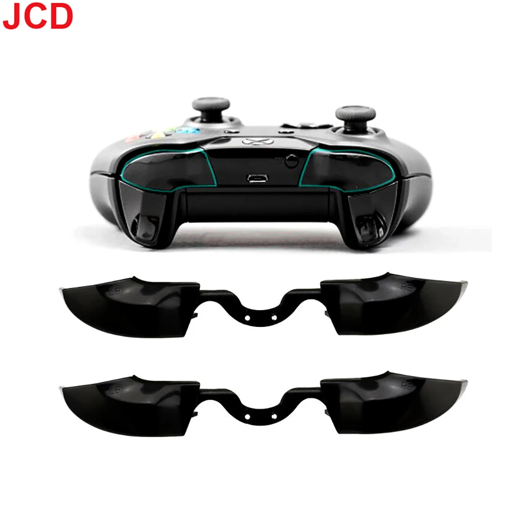 JCD Solid Black Button Set RT LT RB LB For Microsoft Xbox One Controller