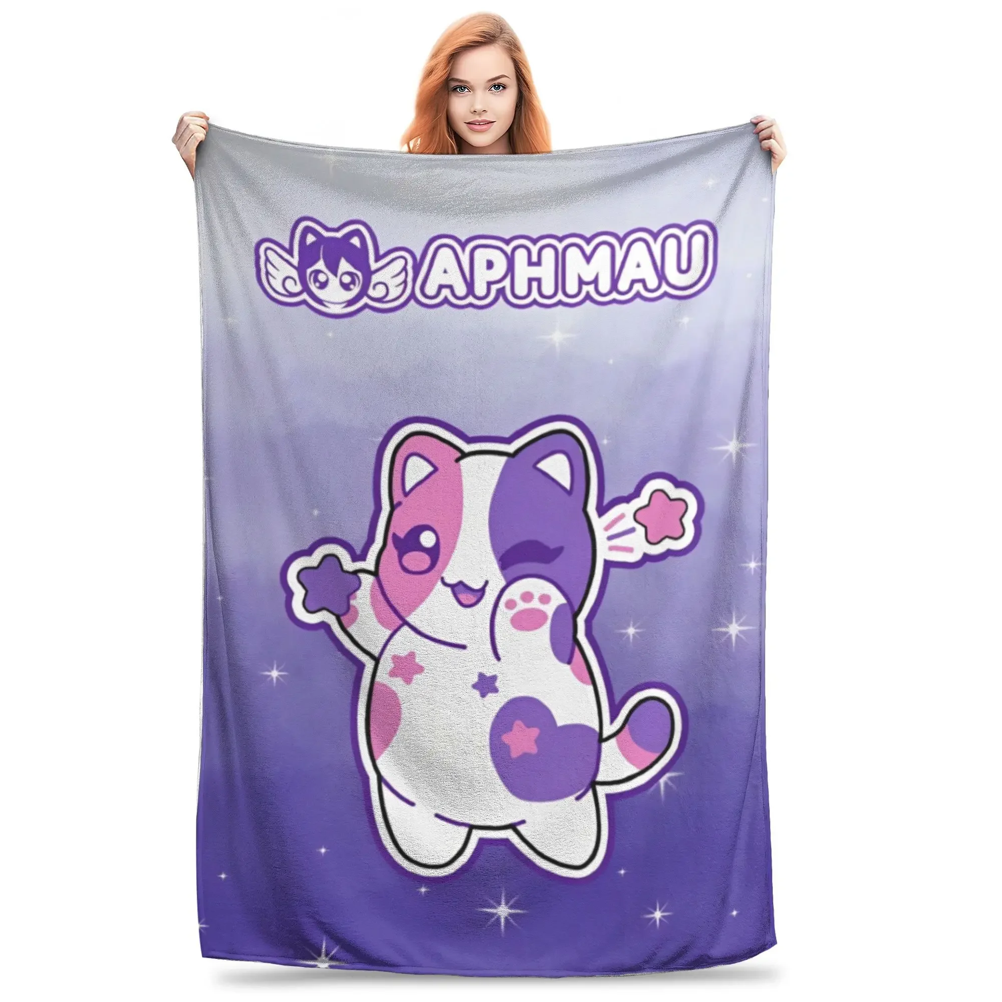 APHMAU kawaii cats  Blankets Lightweight Thin Flannel Healing Gifts  Throw Blanket Bedspreads