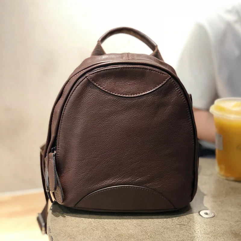 

Leather Female Layer Cowhide Women's Backpack Fashion Female Bag