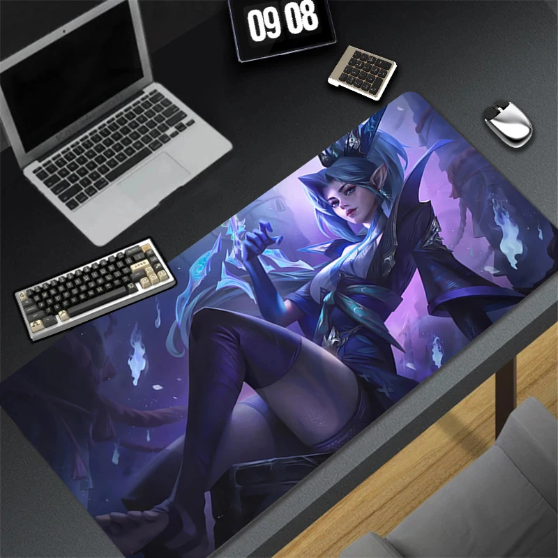 Mousepad Computer Gaming Accessories Keyboard Pad Office PC Rubber Mouse Pad Decoracion Desk League Of Legends Vayne Mouse Mat