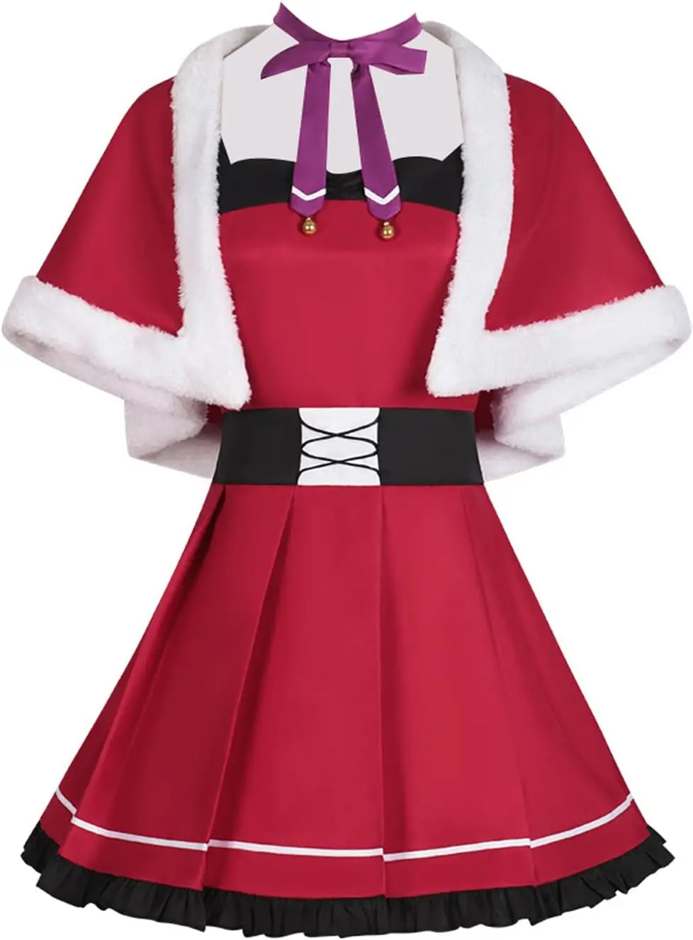 

Anime Oshi No Ko Ai Hoshino Cosplay Costume Lolita Red Dress Woman Christmas Outfit