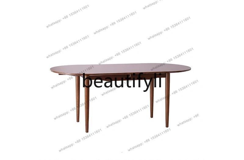 Ash wood dining table/work table integrated multi-person living room dining room, new Chinese dining table
