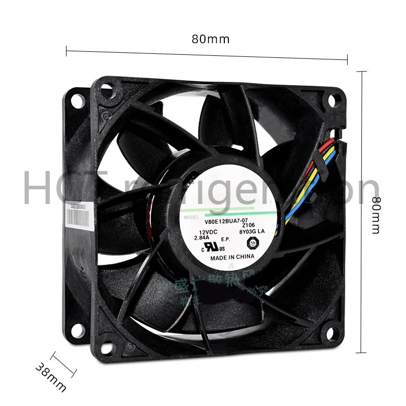 NEW Original 100% Working V80E12BUA7-07 12V 2.84A Switch server cooling fan