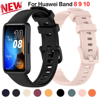 Silicone Wrist Strap For Huawei Band 8 9 Bracelet Watchband For Huawei Band 10/10 NFC Correa Accessories