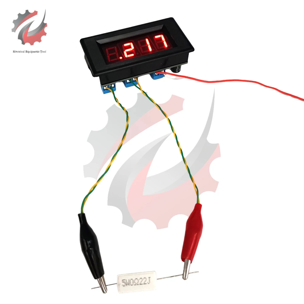 Imagem -05 - Digital Ohmmeter Baixa Resistência Medidor Faça Você Mesmo Kits 35 ma Alta Precisão Ohm Medidor Impedância Medidor Resistor Tester Icl7107 dc 5v