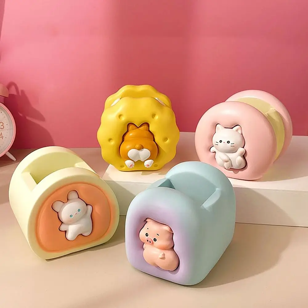 

Waterproof Pen Container Cute Large Capacity Multifunctional Pen Holder Cartoon Animal INS Makeup Brush Holder Children's Day