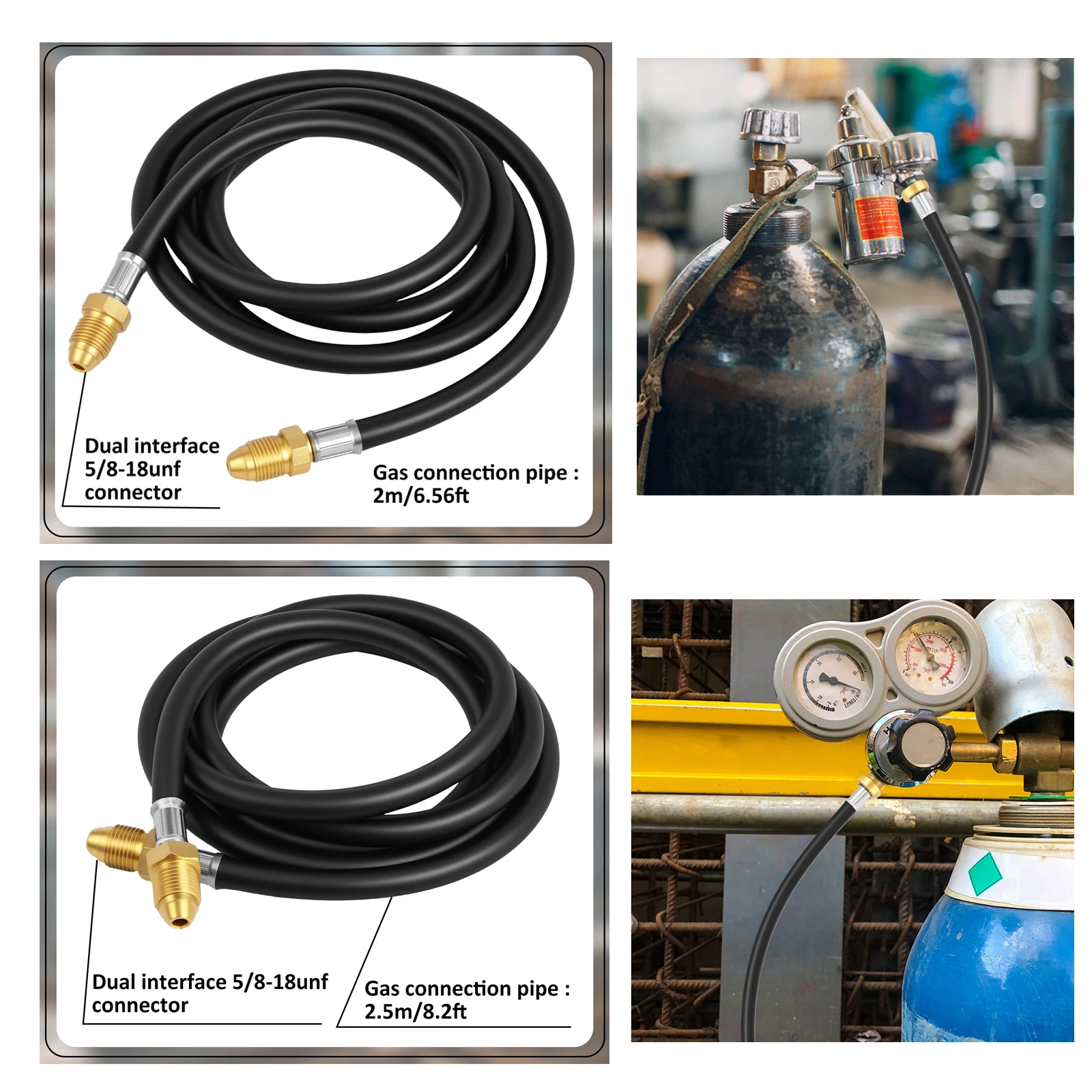 

5/8 "UNF 18RH резиновый вставной газовый сварочный шланг, аргоновый шланг, проточный шланг, сопротивление давлению, регулятор аргонового воздуха, сварочная труба