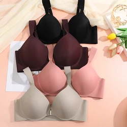 Finetoo Front Schnalle Frauen BH Rücken glatt Shaper BH plus Größe Breitband BHs Shape wear Rücken Fett glatte Unterwäsche CD-Tasse