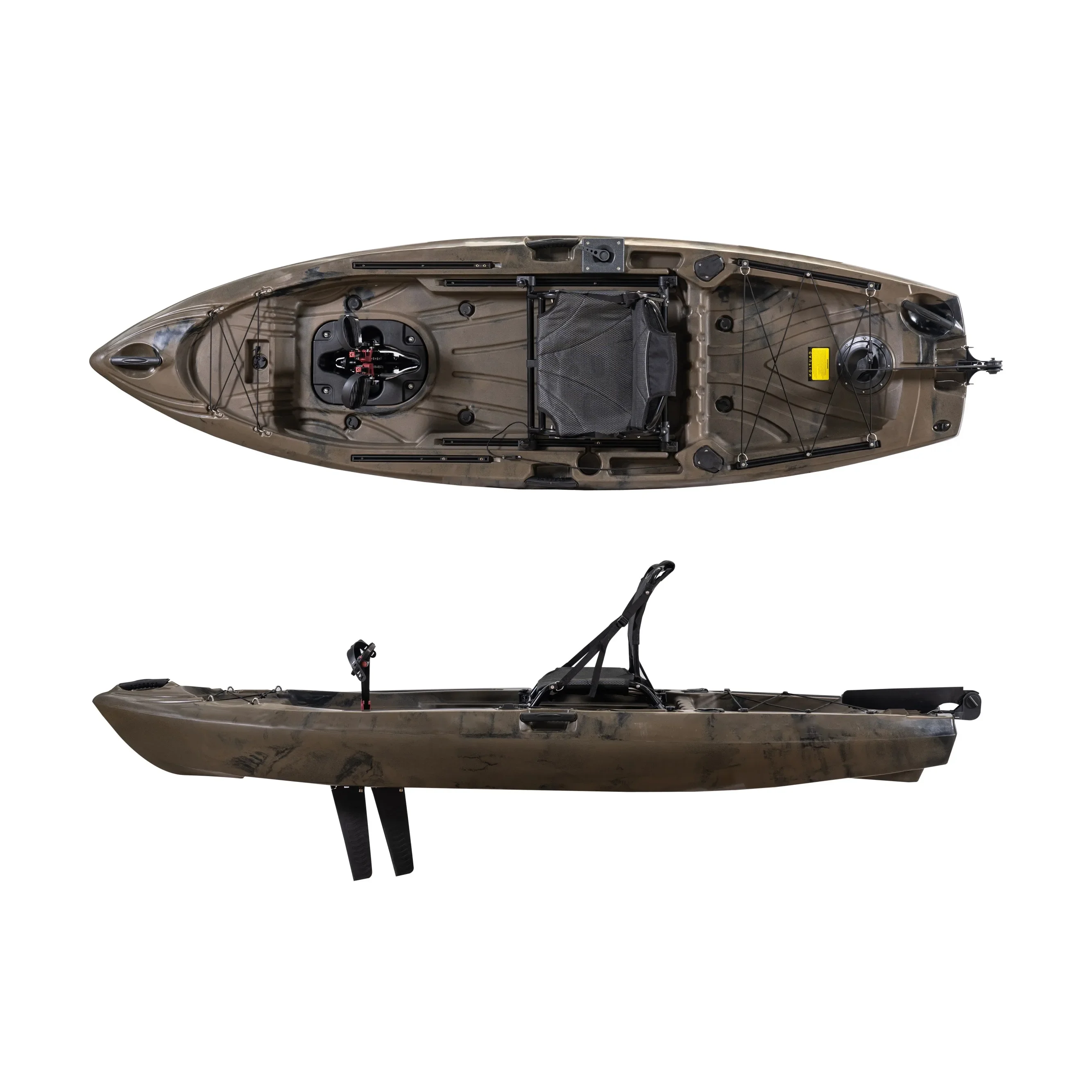 

2026Hot Sale 3.8m 10ft Sit-on-Top Fishing Kayak Single Paddler Pedal Drive Pedals Rotomolded HDPE Hull 1 Person Stable Kayak