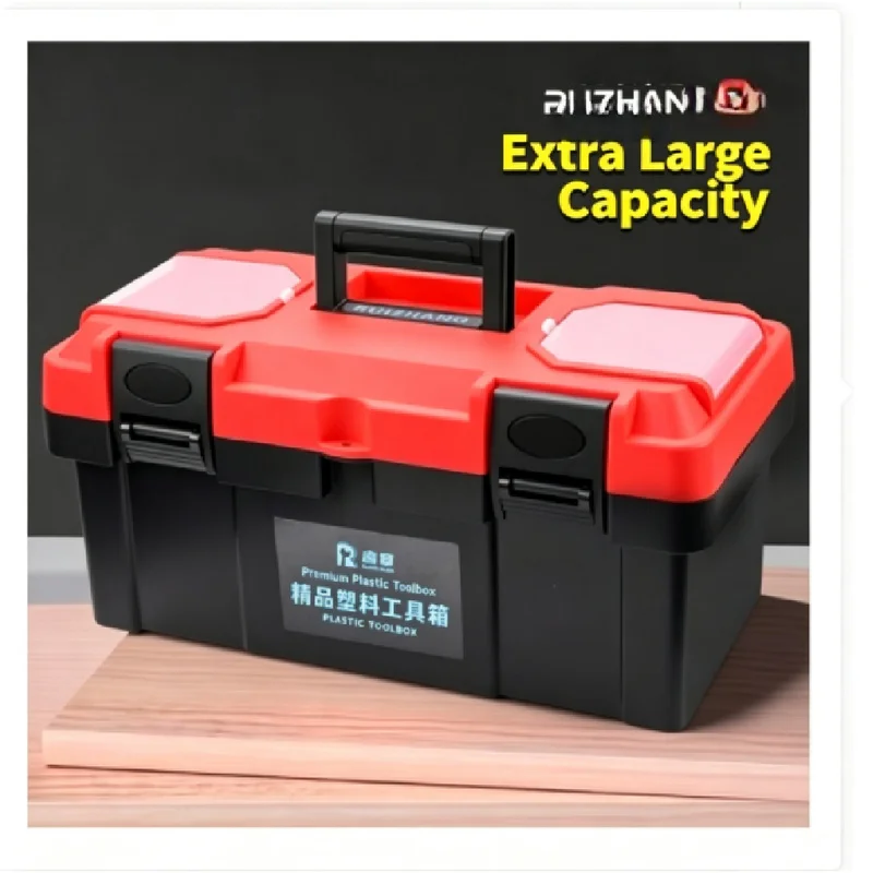 Large Multi-functional Hardware Tool Storage Box for Home, Electrician Use, Vehicle and Industrial Carry