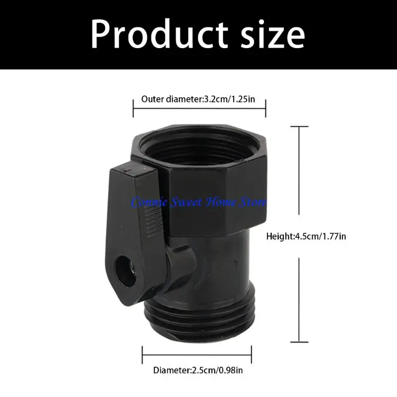 LXAF Garden موصل خرطوم كروي بمقبض ABS واحد