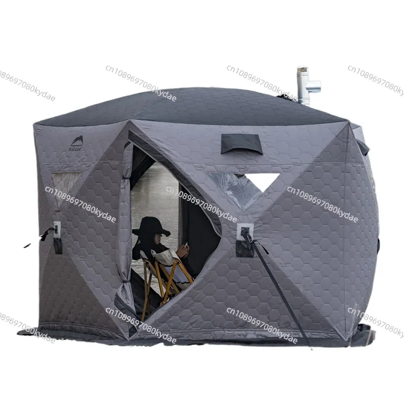 

New Full Thermal Large 5 Sided Winter Ice Fishing Tent for Fishing Bivy Sauna Winter Camping Ice Shelter