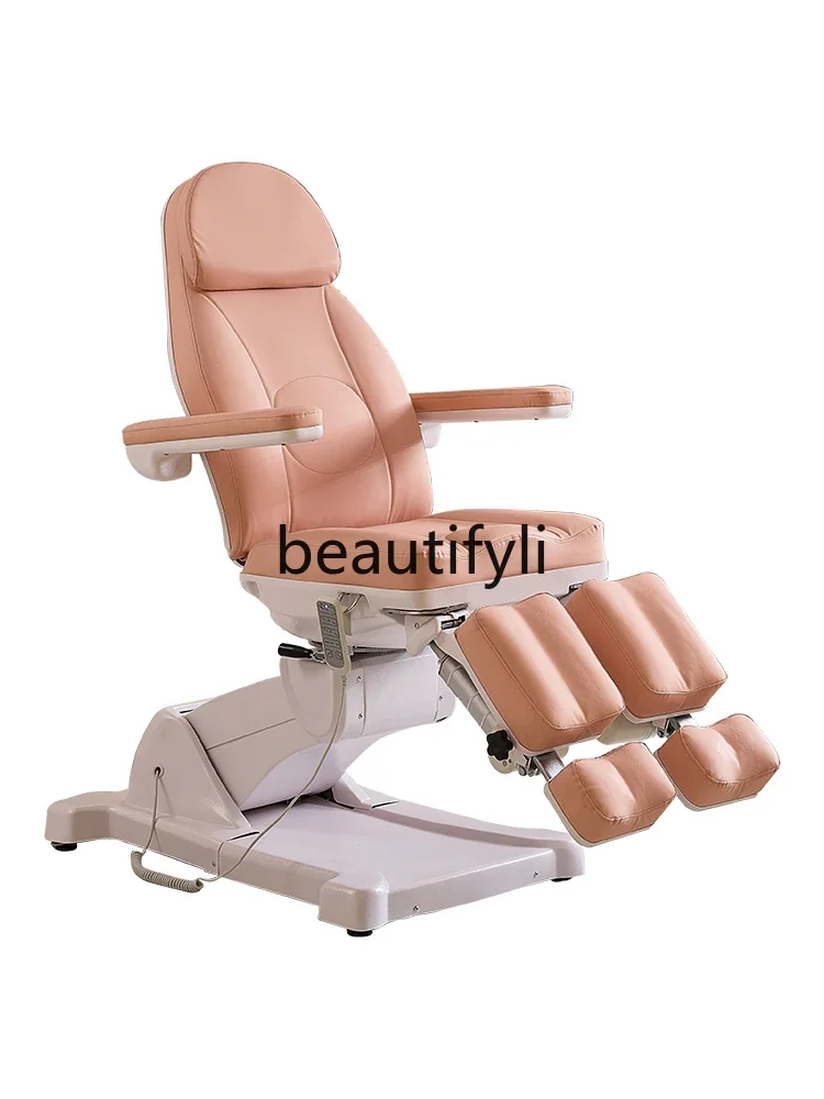 Pedicure Foot Therapy Tattoo Chair Foot Soaking Belt Rotating Electric Lifting Beauty Bed Micro Injection Nail Art