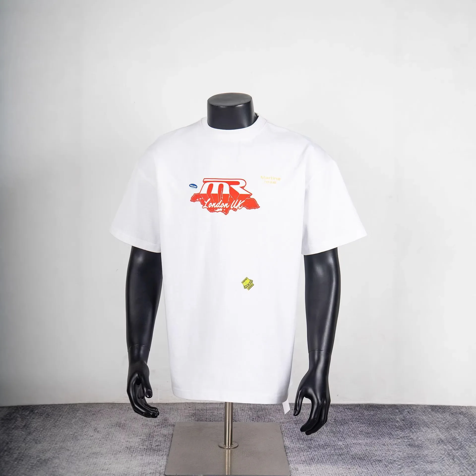 Martine Rose American trendy brand simple MR letter sticker printed logo short-sleeved