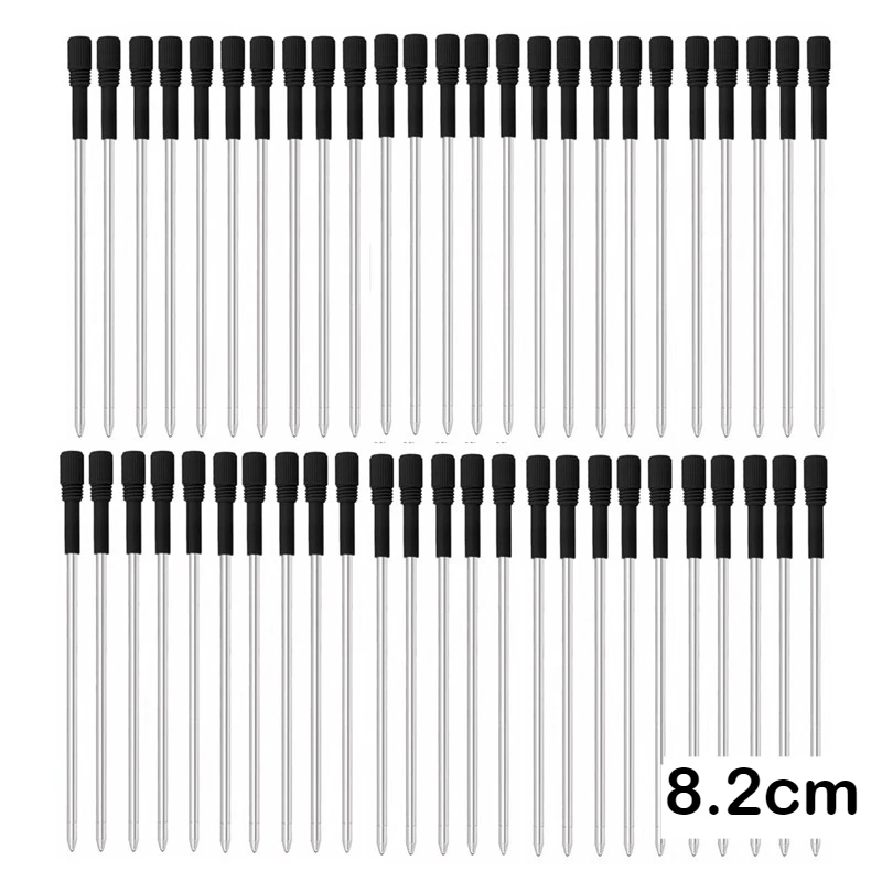

50/20/5 шт. стержни для шариковых ручек 82 мм стержень для ручек металлические синие черные стержни для ручек подарки канцелярские принадлежности школьные и офисные принадлежности