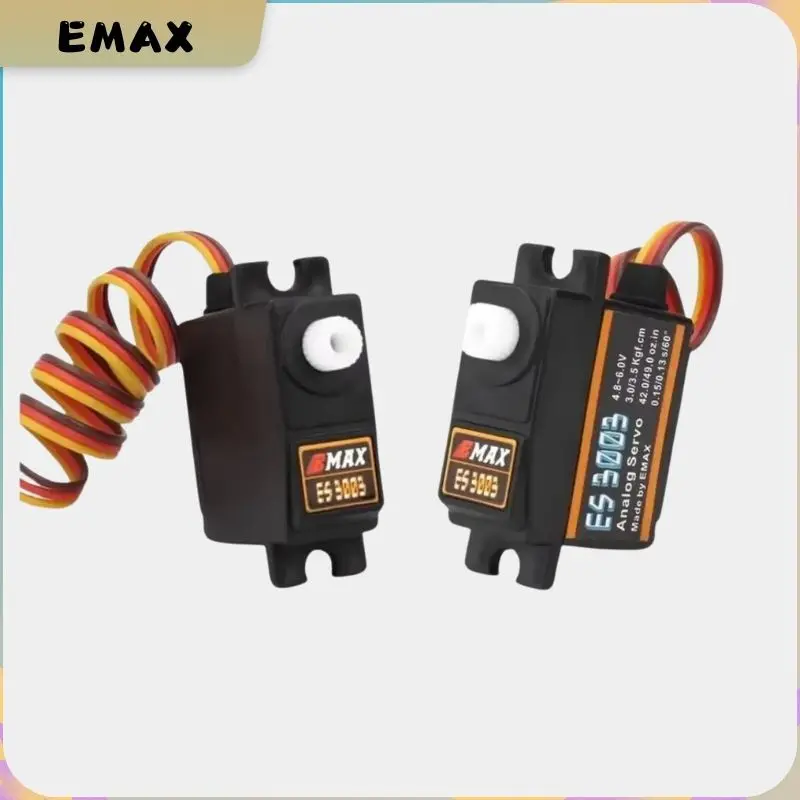 EMAX новый ES3003 пластиковый аналоговый сервопривод 17,5 г водонепроницаемый сервопривод с шестернями для радиоуправляемого автомобиля, вертолета, лодки, самолета, аксессуары