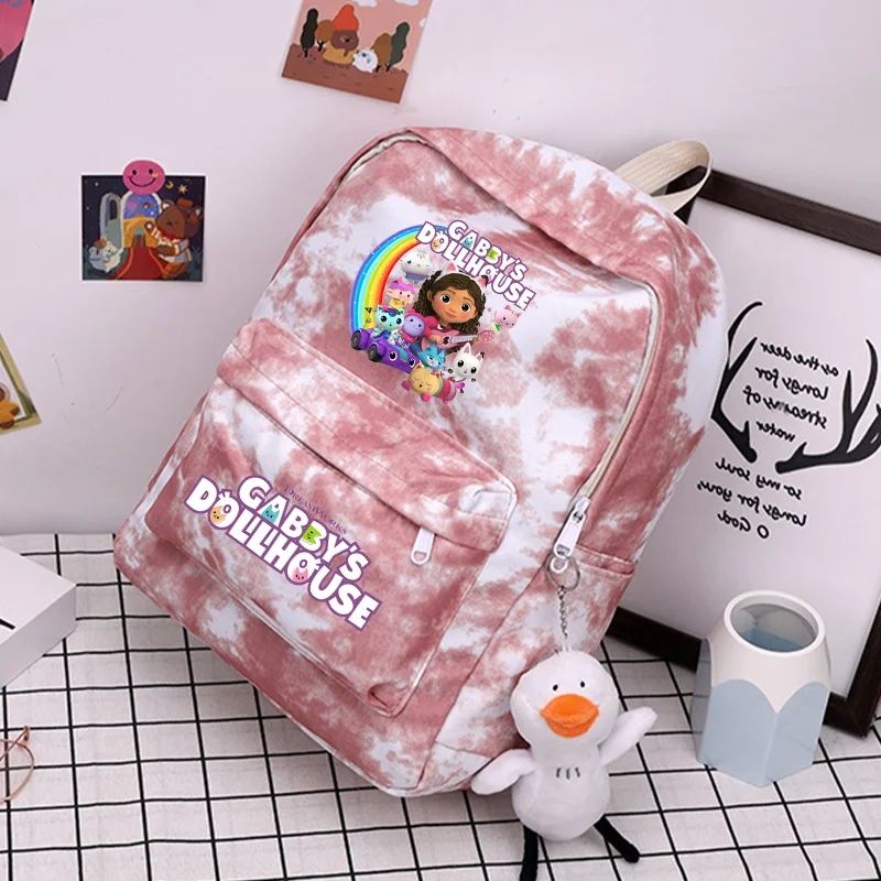 

Кукольный домик Габби, розовый милый рюкзак, модный школьный рюкзак для девочек, кавайные сумки, школьные рюкзаки, подарки на день рождения