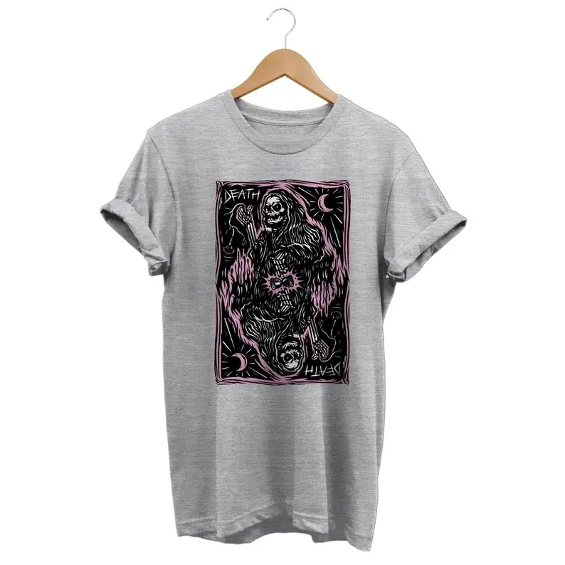 Camiseta Grim Reaper Death Time، ropa de style gotico، camiseta alternative gotica، ropa estetica grunge، ropa urbama #2