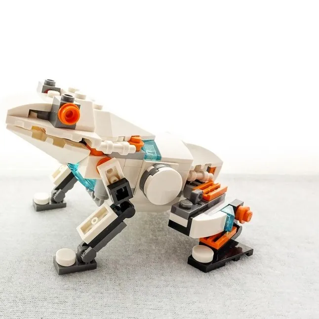 創造的なカエル型メカニオイドおもちゃモデル組み立てパズルおもちゃディスプレイピースmoc20子供向け教育用ビルディングブロック
