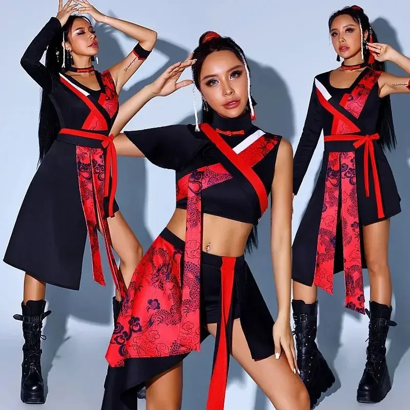 

New Chinese style annual for girl group performances anchor Korean dance and singing costumes 2025 jd;2