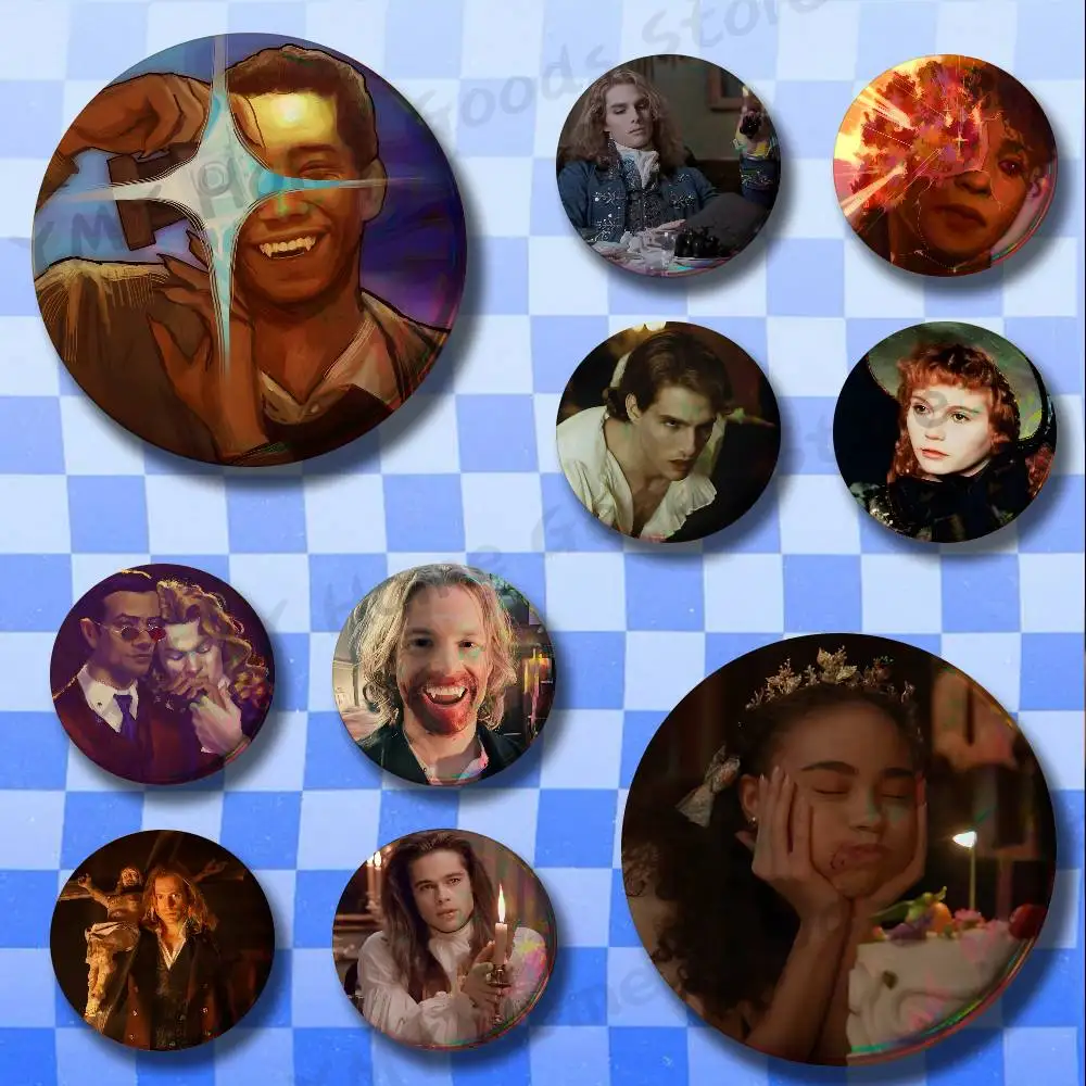 I-Interview With The Vampire Brooches for Bag Decor Jewelry Accessories Gift 25/32/44/58/75mm Round Cartoon Badges