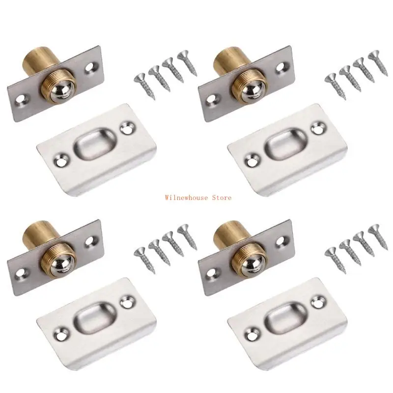 F62A 4PCS Balls Balls Cửa bắt cửa bên trong Bóng điều chỉnh Bóng Magnet