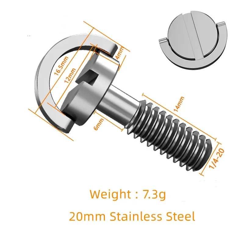 30 مللي متر 26 مللي متر عرقوب طويل 1/4 كاميرا المسمار محول طوي D حلقة ل ترايبود Monopod اللوح الأساسي تلاعب كاميرا الملحقات