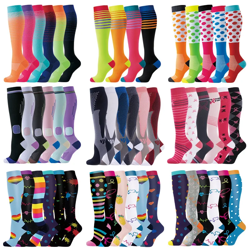 

Compression Socks Running Sports Socks Medical Nursing 20-30mmhg for Flight Travel Pregnancy Edema Diabetes Varicose Veins Socks